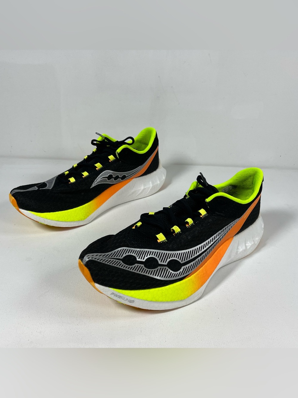 Saucony Endorphin Pro 4 S20939-343 Running Shoes Black Mesh Yellow Men’s 12.5 - Picture 2 of 12